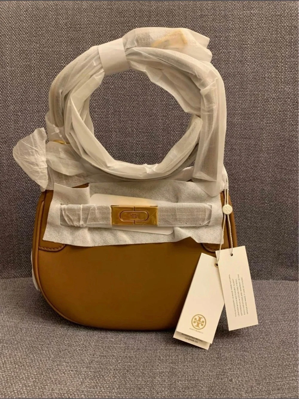 New Tory Burch Shoulder Bag 75813 leather Brown Diagonally crossbody  MRSP $598